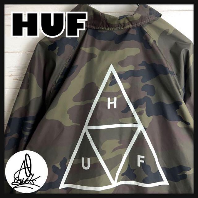 HUF - 《即完売モデル》ハフ☆コーチジャケット ビックロゴ バック