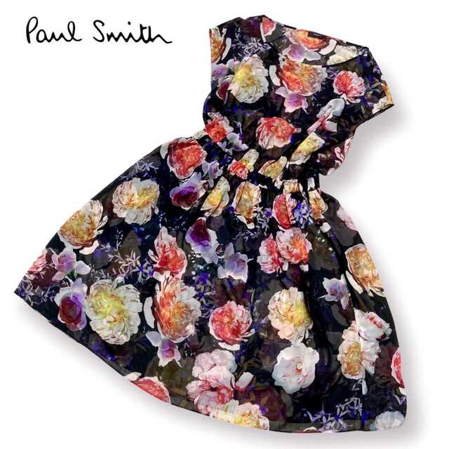 美品 Paul Smith ポールスミス 花柄 総柄 ワンピースワンピース