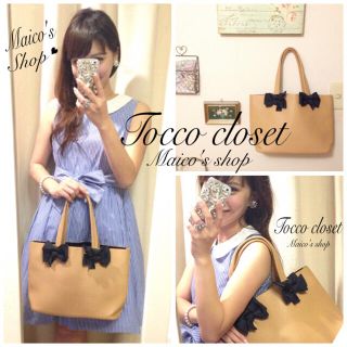 トッコ(tocco)のtocco♡タグ付き♡リボンバッグ(トートバッグ)