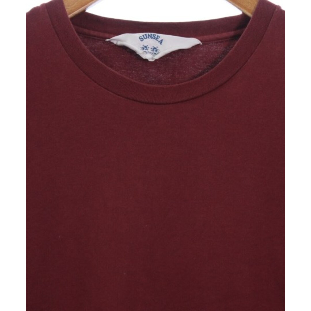 SUNSEA(サンシー)のSUNSEA サンシー Tシャツ・カットソー 3(L位) エンジ 【古着】【中古】 メンズのトップス(Tシャツ/カットソー(半袖/袖なし))の商品写真