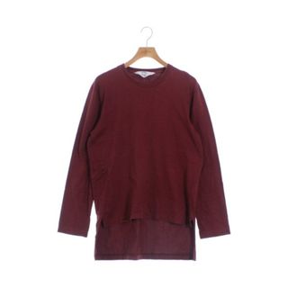 サンシー(SUNSEA)のSUNSEA サンシー Tシャツ・カットソー 3(L位) エンジ 【古着】【中古】(Tシャツ/カットソー(半袖/袖なし))