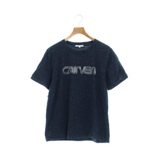 カルヴェン(CARVEN)のCARVEN カルバン Tシャツ・カットソー XL 紺x白(総柄) 【古着】【中古】(Tシャツ/カットソー(半袖/袖なし))
