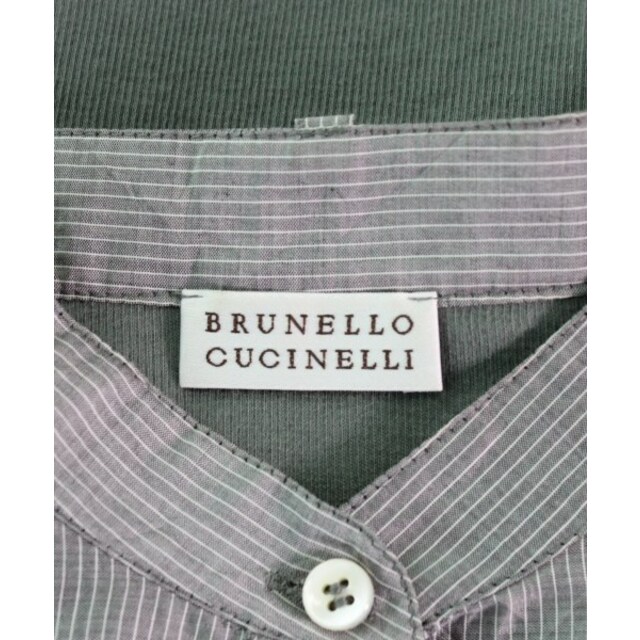 BRUNELLO CUCINELLI(ブルネロクチネリ)のBRUNELLO CUCINELLI ノースリーブ -(S位) カーキ 【古着】【中古】 レディースのトップス(タンクトップ)の商品写真