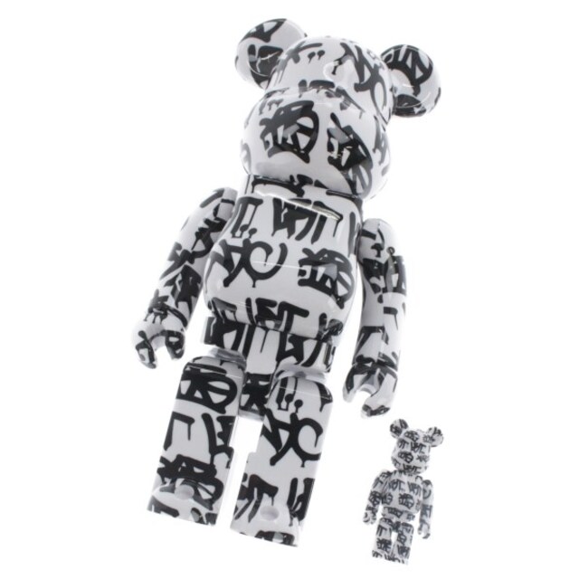 BEARBRICK ベアブリック 小物類（その他） - 白x黒(総柄)