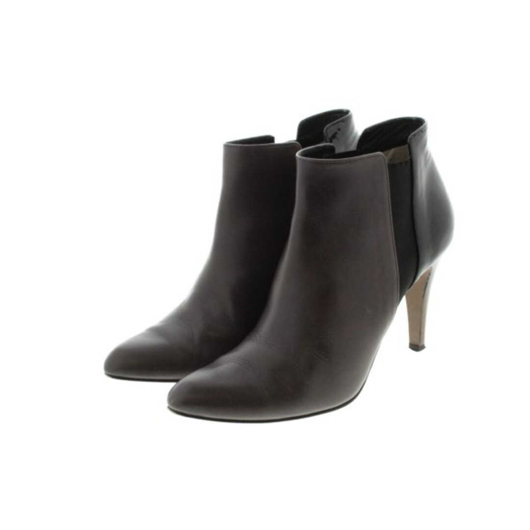 LANVIN COLLECTION - LANVIN COLLECTION ブーツ 23cm こげ茶系x黒