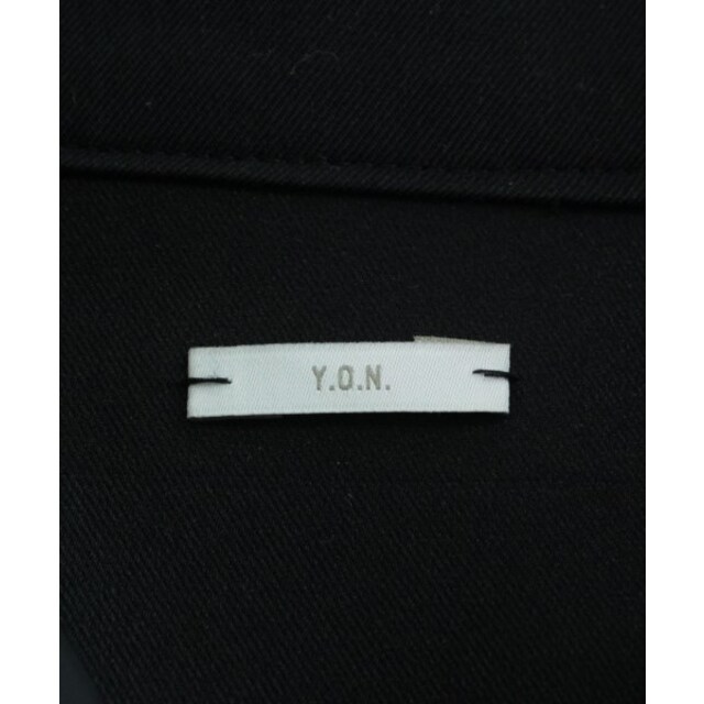 Y.O.N. ワイオーエヌ ステンカラーコート 46(M位) 黒