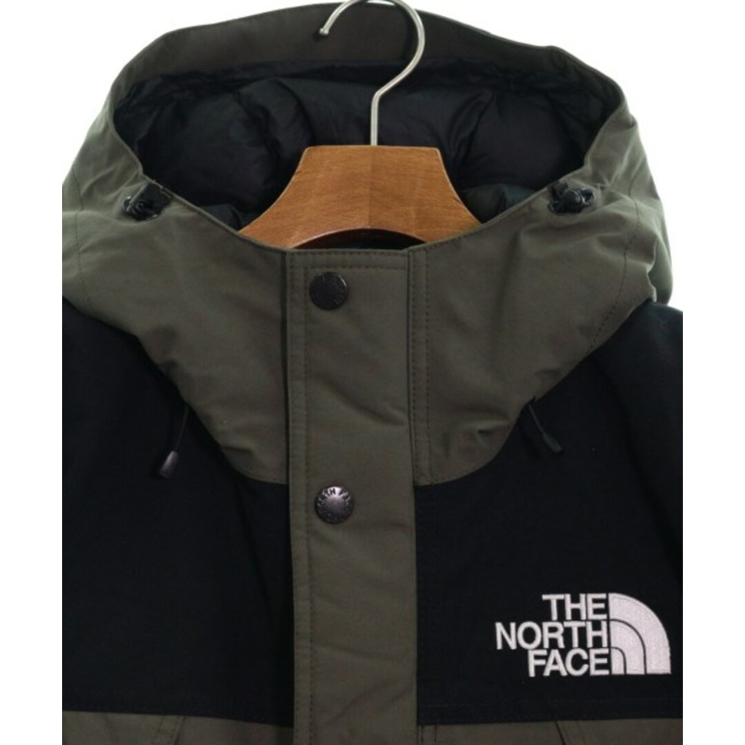 THE NORTH FACE ダウンジャケット/ダウンベスト XL カーキx黒