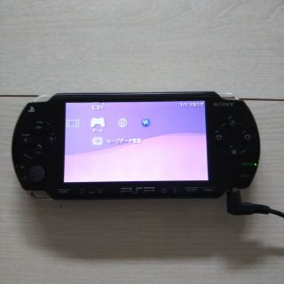 プレイステーションポータブル(PlayStation Portable)のpsp本体♪黒。動作確認済み！ソフト読み込みOK♪アルコール除菌済み。(携帯用ゲーム機本体)