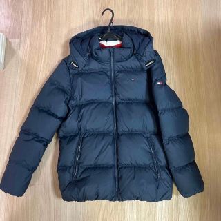 トミーヒルフィガー(TOMMY HILFIGER)のトミーフィルフィガー　キッズ164  ネイビーダウンコート(ジャケット/上着)