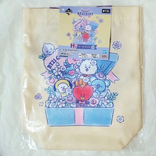 ビーティーイシビル(BT21)の一番くじ BT21 GIFTH賞 トートバッグAll(キャラクターグッズ)