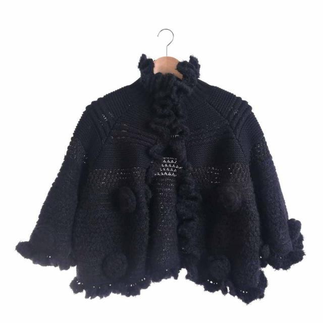 即納&大特価】 CHANEL - 黒 - XL サイズ46 カーディガン シャネル