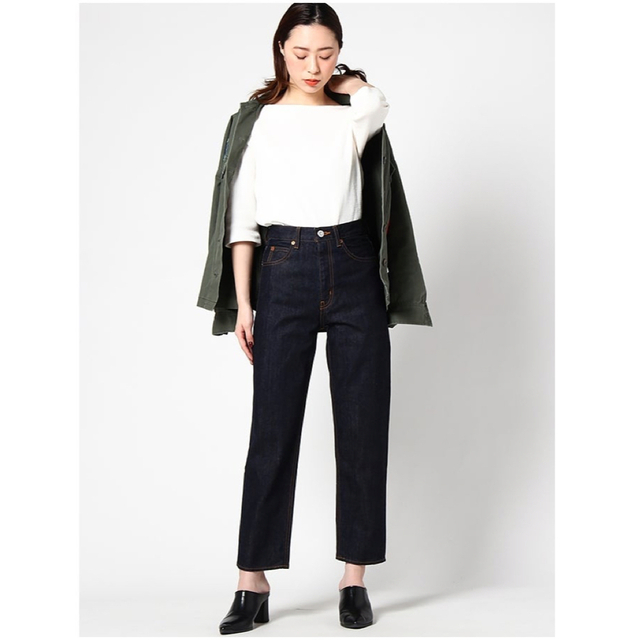 moussy(マウジー)の＜MOUSSY＞JWOWTapered denim（ワンウォッシュ） レディースのパンツ(デニム/ジーンズ)の商品写真