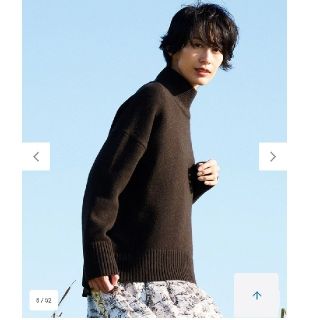 ニジュウサンク(23区)の23区　ウールカシミヤブレンド　スタンドネックニット　ダークブラウン　38(ニット/セーター)