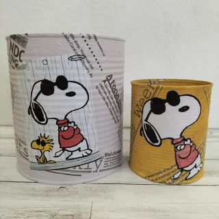 スヌーピー(SNOOPY)のSNOOPY　リメイク缶　3個セット　リメ缶　リメ鉢　多肉植物④(その他)