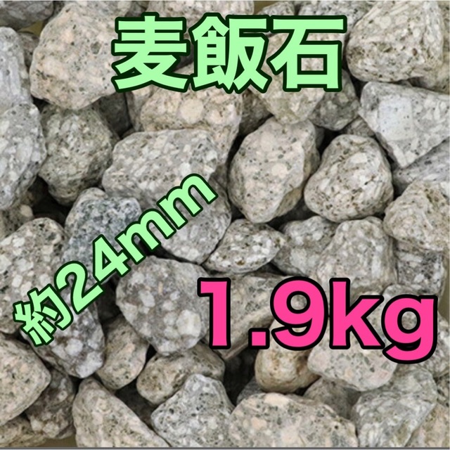 麦飯石 24ミリ 1.9kg ろ材 めだか 金魚 カメ ミネラルウォーター その他のペット用品(アクアリウム)の商品写真