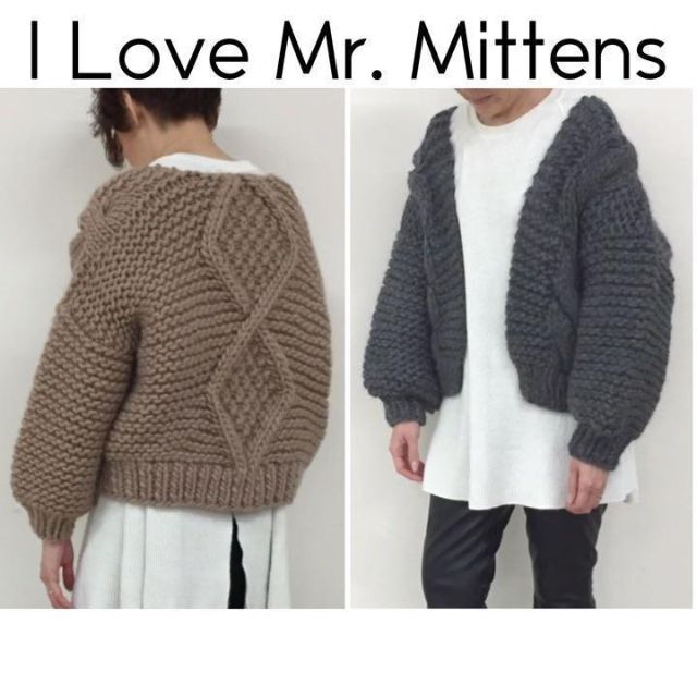 SCOT CLUB - I Love Mr.Mittens ボンバー ニット カーディガン ハンド