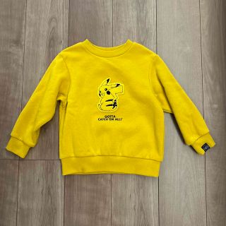 ジーユー(GU)のGU ピカチュウ　裏起毛トレーナー110(Tシャツ/カットソー)