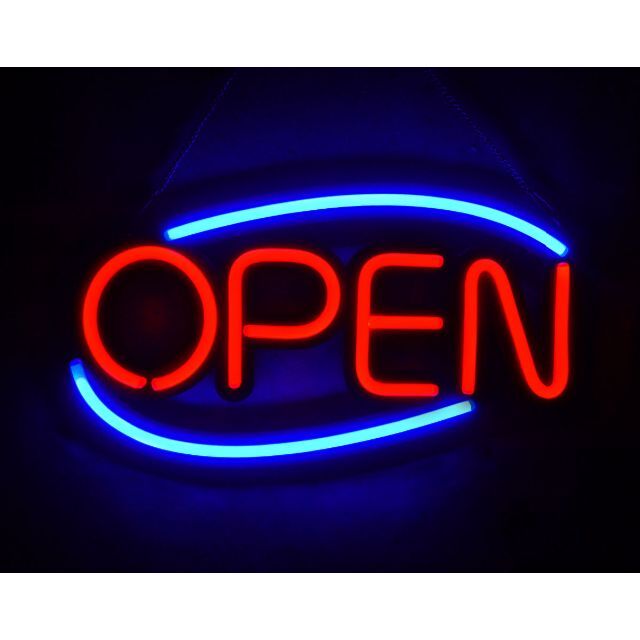 LEDネオンサイン ネオン管風 LED 看板 Open オープン NK-01 - その他