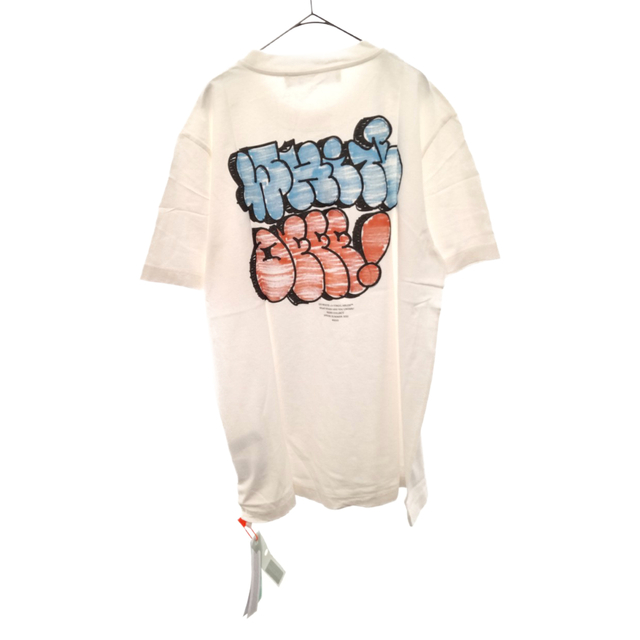 OFF-WHITE(オフホワイト)のOFF-WHITE オフホワイト 21SS WHITE OFF GRAFF S/S SLIM TEE グラフィティロゴプリントクルーネック半袖Tシャツ ホワイト メンズのトップス(Tシャツ/カットソー(半袖/袖なし))の商品写真