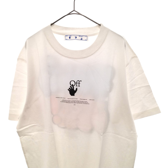 OFF-WHITE(オフホワイト)のOFF-WHITE オフホワイト 21SS WHITE OFF GRAFF S/S SLIM TEE グラフィティロゴプリントクルーネック半袖Tシャツ ホワイト メンズのトップス(Tシャツ/カットソー(半袖/袖なし))の商品写真