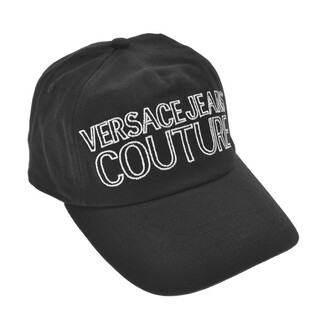 ヴェルサーチ(VERSACE)のVERSACE JEANS COUTURE 帽子 キャップ ブラック(キャップ)