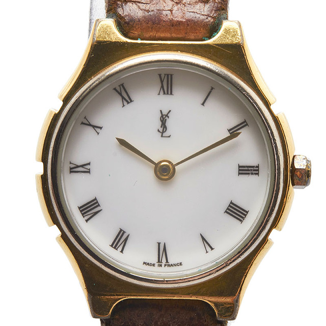 【在庫あり】 ステンレススチール ホワイト文字盤 クオーツ 腕時計 サンローラン - Laurent Saint レディース 【1-0083703】 LAURENT SAINT 腕時計