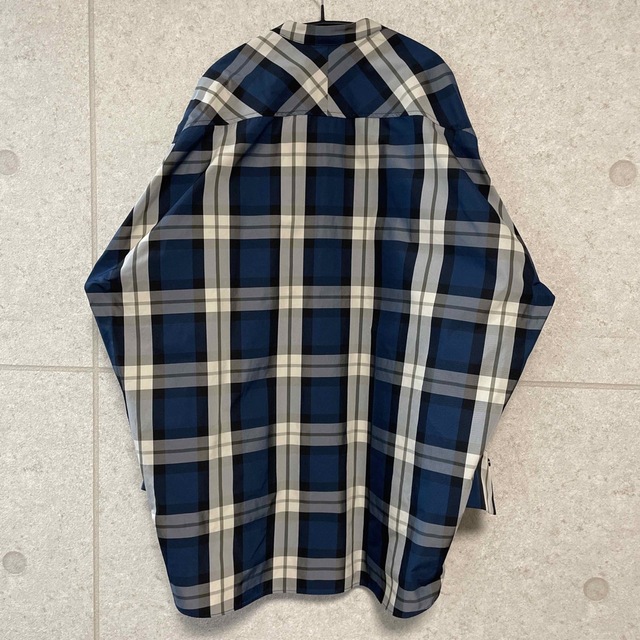 machatt チェックシャツ　ブルー　美品 レディースのトップス(シャツ/ブラウス(長袖/七分))の商品写真