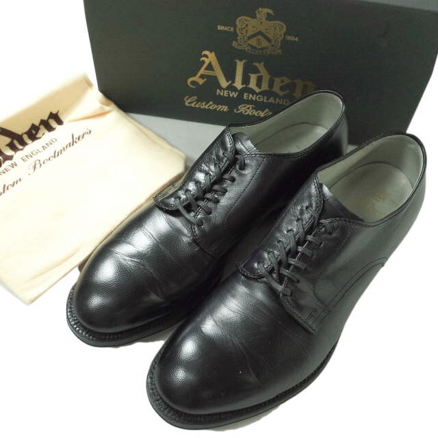 Alden(オールデン)のALDEN x ETS.MATERIAUX オールデン マテリオ 別注 アメリカ製 Plain Toe Ox プレーントゥオックスシューズ 53513 US9D(27cm) BLACK 革靴 モディファイドラスト シューズ【中古】【ALDEN × ETS.MATERIAUX】 メンズの靴/シューズ(ドレス/ビジネス)の商品写真