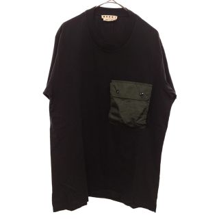 マルニ(Marni)のMARNI マルニ 20SS ナイロンポケット 半袖Tシャツ カットソー ブラック HUMU0150Q0 S22763(Tシャツ/カットソー(半袖/袖なし))