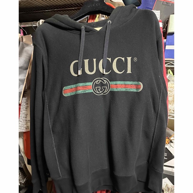 ランキング上位のプレゼント Gucci - 正規品GUCCIパーカー！人気のロゴ スウェット