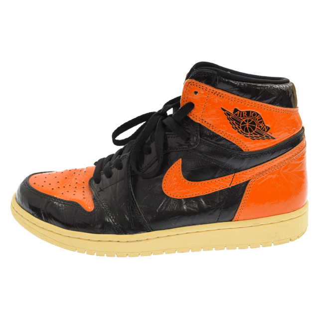 NIKE(ナイキ)のNIKE ナイキ AIR JORDAN 1 RETRO HIGH OG SHATTERED BACKBOARD3.0 エアジョーダン1 シャタバ ハイカット スニーカー オレンジ/ブラック 555088-028 メンズの靴/シューズ(スニーカー)の商品写真