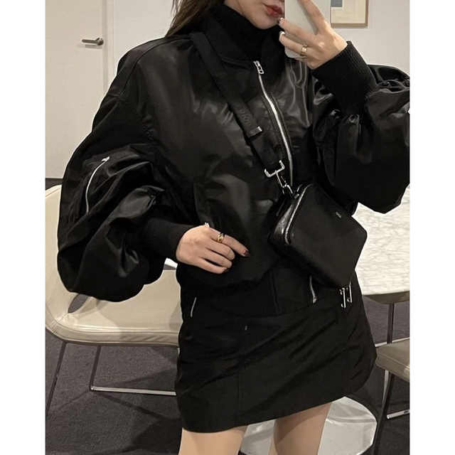 MAVIMOON Puff Sleeve Bomber Jacket Skirtの通販 by プロフご確認