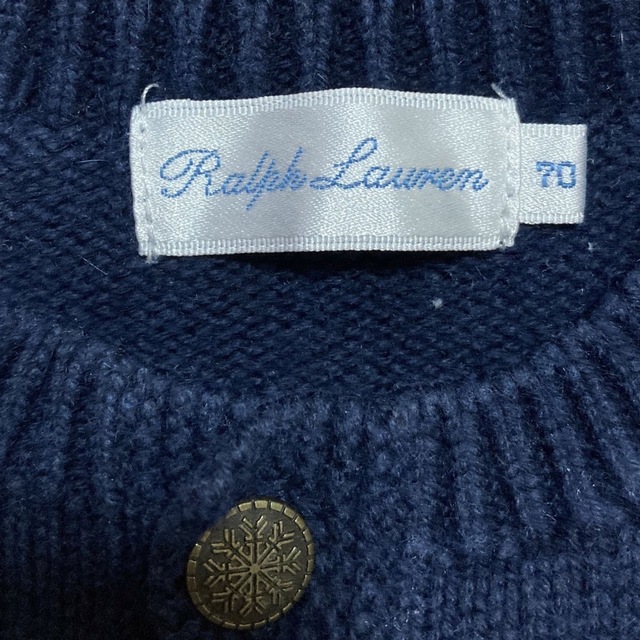 Ralph Lauren(ラルフローレン)のARISA様専用　ラルフローレン★ベビーニット　カーディガン キッズ/ベビー/マタニティのベビー服(~85cm)(ニット/セーター)の商品写真