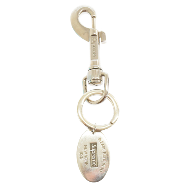 Supreme(シュプリーム)のSUPREME シュプリーム 21AW Tiffany&Co. Return To Tiffany Oval Tag Keyring ティファニー リターントゥティファニー オーバルタグキーリング キーホルダー シルバー メンズのファッション小物(キーホルダー)の商品写真