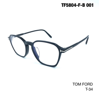 トムフォード(TOM FORD)のTOM FORD トムフォード TF5804-F-B 001 メガネ　ブラック(サングラス/メガネ)