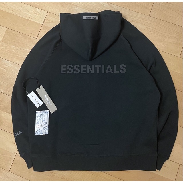 ESSENTIALSエッセンシャルズFULL-ZIP バックロゴ ジップパーカー 割引