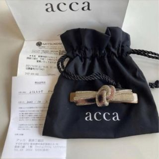 アッカ(acca)のacca   リボンバレッタ　三越銀座店で購入(ヘアピン)