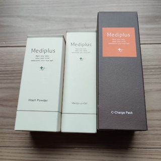 メディプラス(Mediplus)のメディプラスゲル45ｇ　VC泡パック　ウォッシュパウダー　未開封品3本セット(オールインワン化粧品)