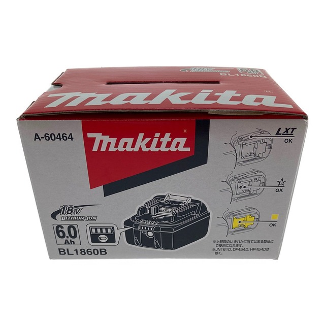 Makita(マキタ)の□□MAKITA マキタ バッテリー　6.0Ah　18V BL1860B インテリア/住まい/日用品の文房具(その他)の商品写真