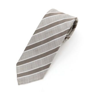 タイユアタイ(TIE YOUR TIE)の【中古】タイユアタイ TIE YOUR TIE チェック×ストライプ セッテピエゲ シルク ネクタイ【メンズ】(ネクタイ)