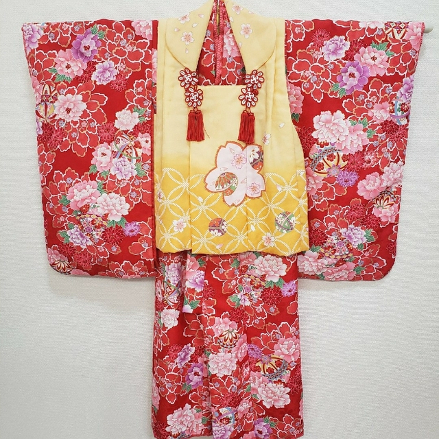 七五三 3歳 着物 被布セット 女の子【お値下げしました!】 | フリマアプリ ラクマ
