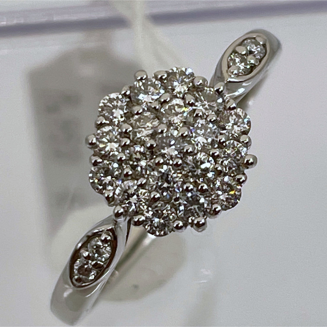 時間指定不可】 美品☆ダイヤモンドパヴェリング 0.46ct pt950 リング(指輪)