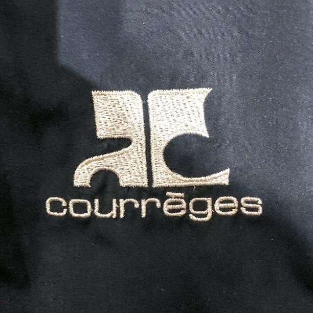 Courreges(クレージュ)のCourreges クレージュ 中綿ナイロン ロングコート ブラック レディースのジャケット/アウター(ロングコート)の商品写真