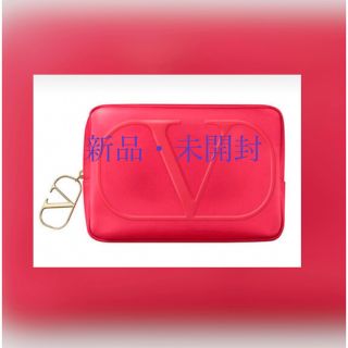 バレンティノ(VALENTINO)のヴァレンティノ ポーチ ノベルティー オリジナルレッドポーチ 新品⭐︎未開封(ポーチ)