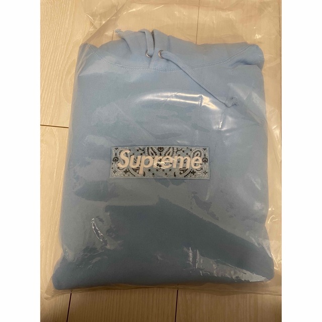 Supreme(シュプリーム)のSupreme バンダナBox Logo Hooded XL ブルー メンズのトップス(パーカー)の商品写真