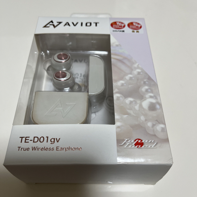 Avoid(アヴォイド)の【ジャンク】AVIOT フルワイヤレスイヤホン TE-D01GV-PW スマホ/家電/カメラのオーディオ機器(ヘッドフォン/イヤフォン)の商品写真