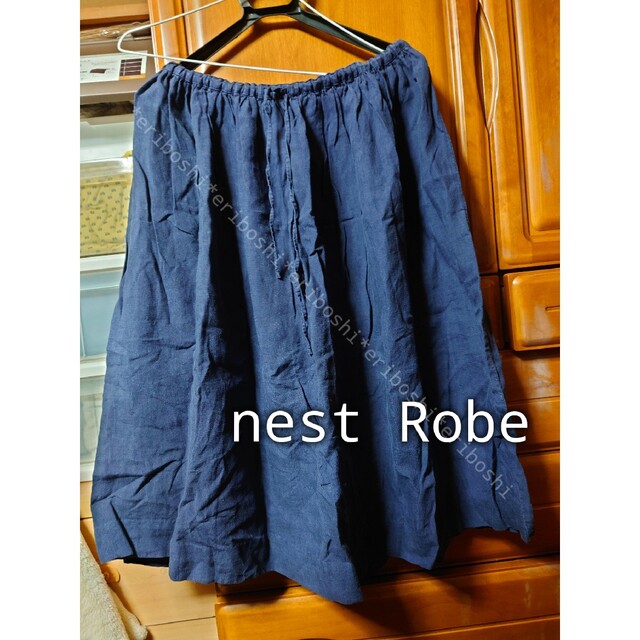 nest Robe(ネストローブ)のnest Robeネストローブ◆ウエストゴム＆紐調整ロングスカート レディースのスカート(ロングスカート)の商品写真