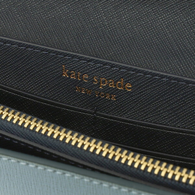 kate spade new york(ケイトスペードニューヨーク)の新品 ケイトスペード kate spade 長財布 フラップ コンチネンタル ウォレット ハーモニーブルー レディースのファッション小物(財布)の商品写真