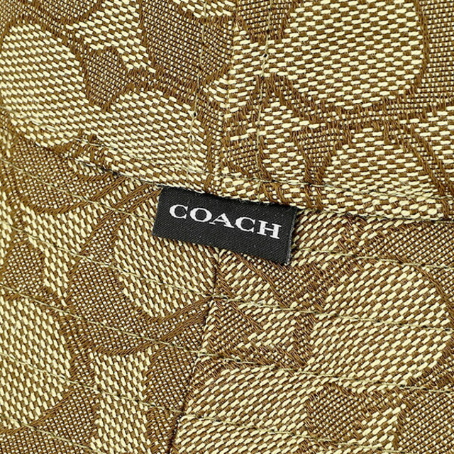 COACH - 新品 コーチ COACH 帽子 ジャカード バケットハット カーキの