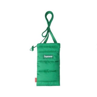 19日まで！Supreme Puffer Neck Pouch green (ショルダーバッグ)